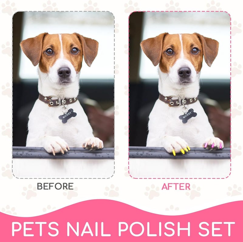 OLINGYOU 15 Colors Dog Nail Polish Pens Quick Dry, Pet Nail Polish Set for Dogs DIY Dogs Puppy Nails, Dog Safe Nail Polish Non Toxic, Odorless, Easy to Apply - Image 5